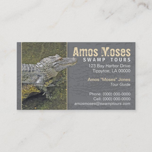 Alligatorvisitkort Visitkort (Framsida)