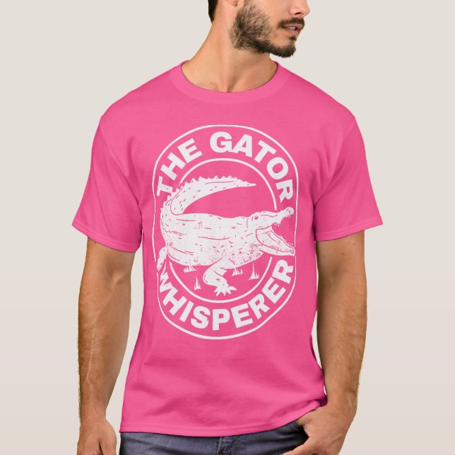 Alligatorviskare Alligatorjägare T Shirt (Framsida)