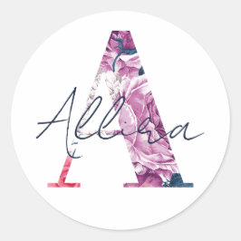 Allira Namn Anpassningsbar Sticker Girls Etikett B