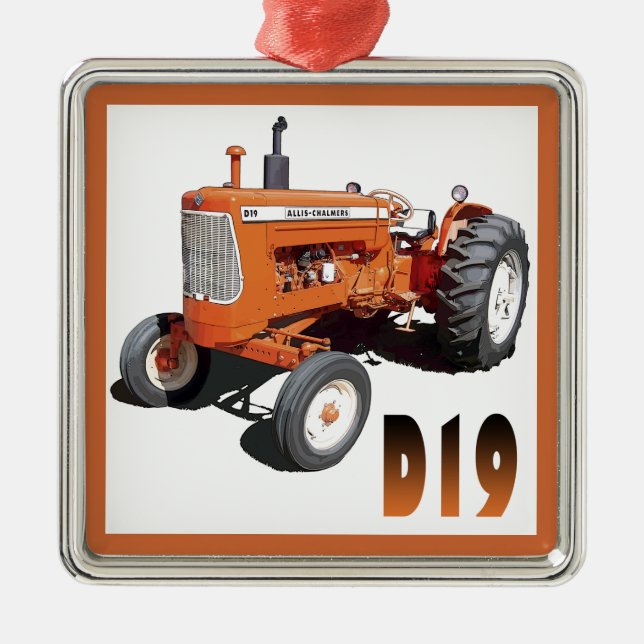 Allis-Chalmers D19 Julgransprydnad Metall (Framsidan)