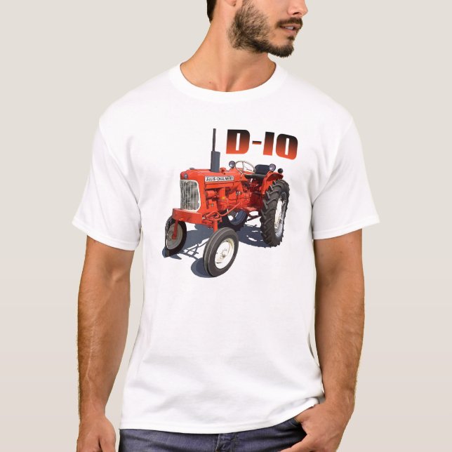 Allis Chalmers D-10 Tractor T Shirt (Framsida)