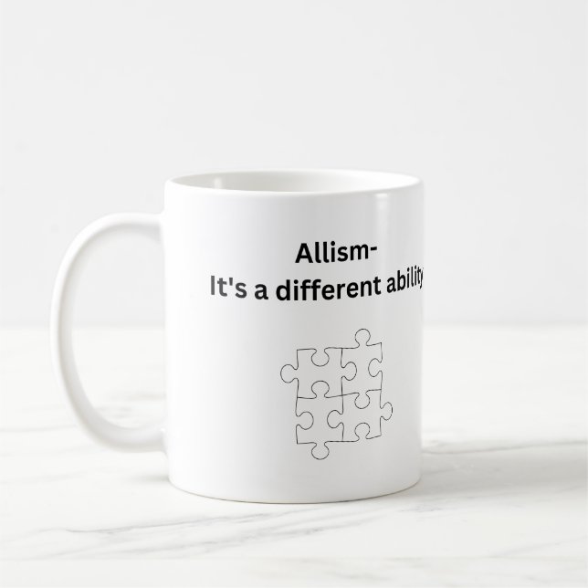 Allism - det är en annan förmåga kaffemugg (Vänster)