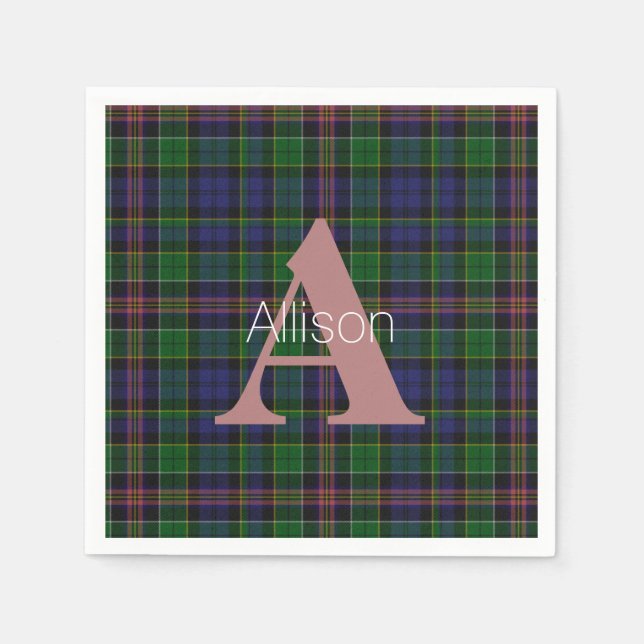 Allison Klan Play Monogram Papper Napkins Pappersservett (Framsidan)