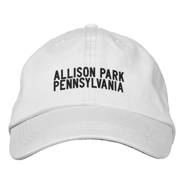 ALLISON PARK Pennsylvania Hatt Broderad Keps (Framsida)