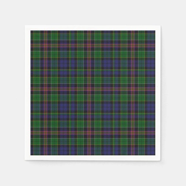 Allison Tartan Play Pappra Napkins Pappersservett (Framsidan)