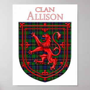 Allison Tartan Scottish Play Lejon Rampant Poster
