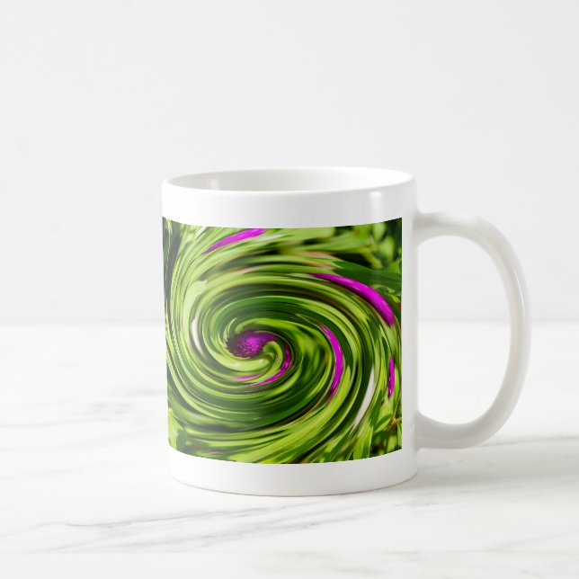 Allium Abstrakt Coffee Mugg (Höger)