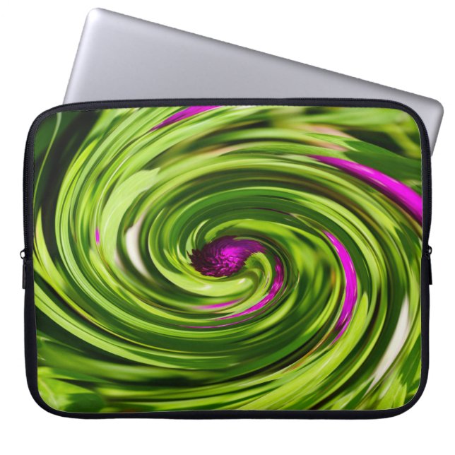 Allium Abstrakt Laptop Sleeve (Framsidan)