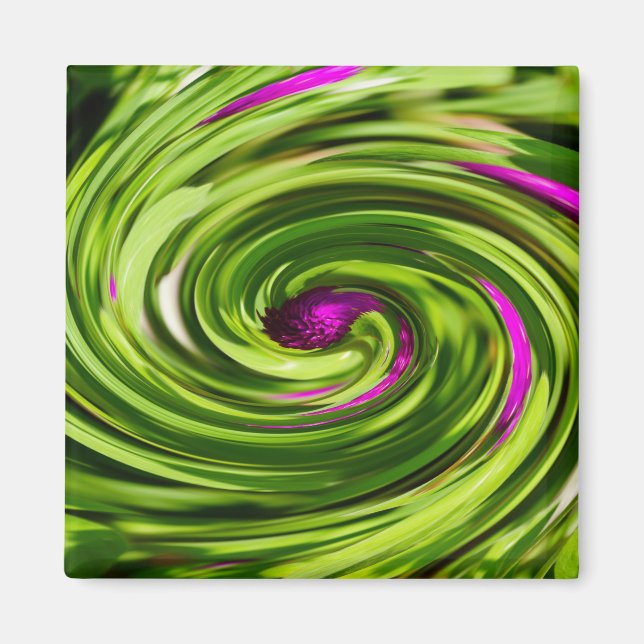 Allium Abstrakt Magnet (Framsidan)