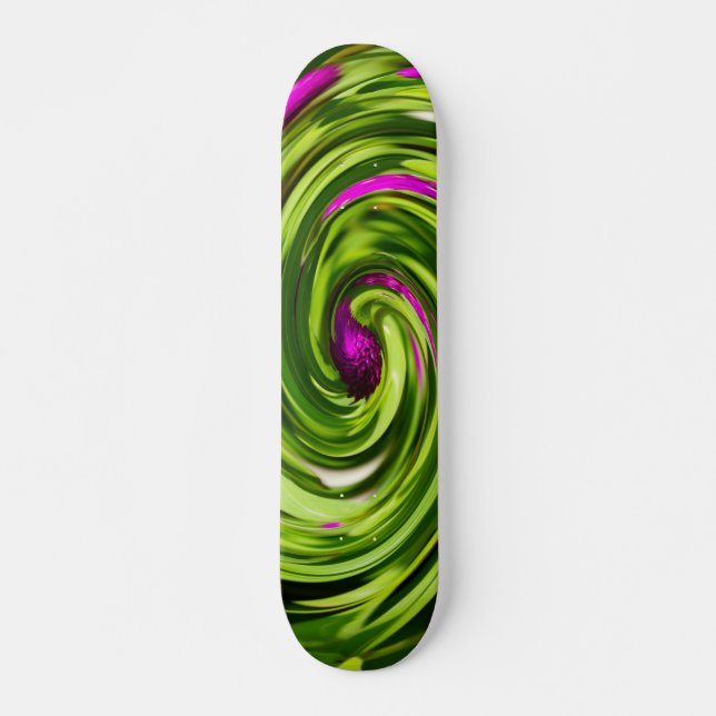 Allium Abstrakt Skateboard Bräda 21,5 Cm (Framsida)