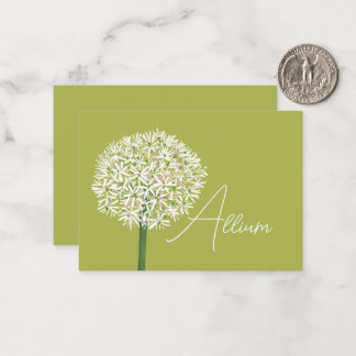  Allium Flower Botanical Art | Elegant Flora Anteckningskort