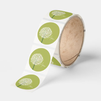  Allium Flower Botanical Art | Elegant Flora Runt Klistermärke