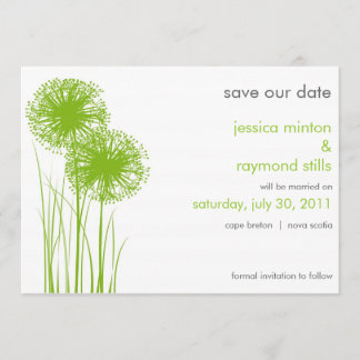 Allium in the Grass Save the Date Spara Datumet