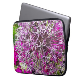 Allium & Summer Flowers Electronics Bag Laptop Fodral