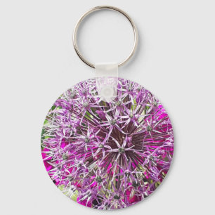 Allium & Summer Flowers Nyckelring