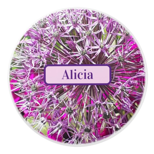 Allium & Summer Flowers Personlig Knopp (Framsidan)