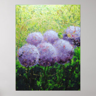 Allium vid Laycock 18inx24in Value Poster projekti