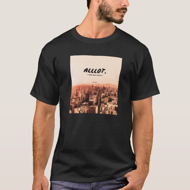 "Alllot" skyline T-Shirt! T Shirt (Framsida)