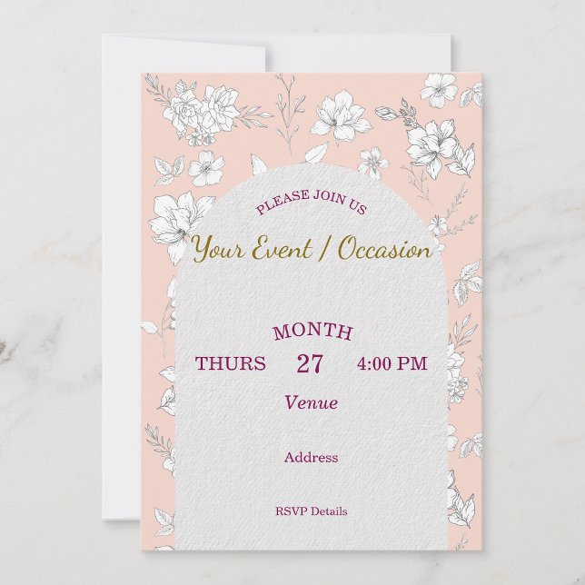 Allmän anpassning av Helgdag Birthday Bröllop Inbjudningar (Skapare uppladdad)