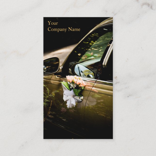 Allmän Bröllop-bil/limo - Affärskort Visitkort (Framsida)