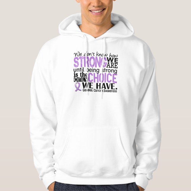 Allmän cancer hur starkt vi är sweatshirt (Framsida)