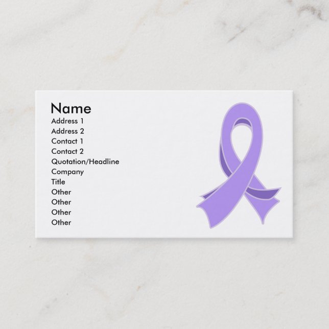 Allmän cancerbandvisitkort visitkort (Framsida)