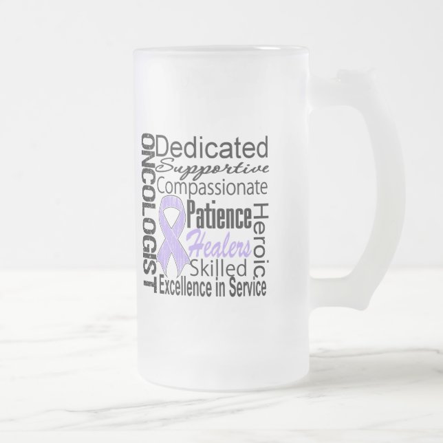 Allmän cancerOncologistCollage Frostat Ölglas (Höger)