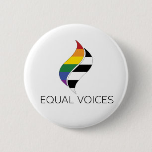 Allmän Flagga Equal Voices-Logotyp Knapp