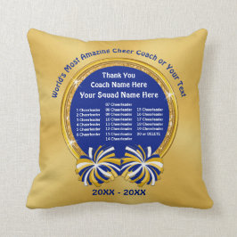 Allmän ledare Tack Gift för Cheer Coach Kudde