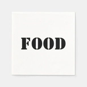 Allmän mat och dryck Humoral Party-försörjning Pappersservett