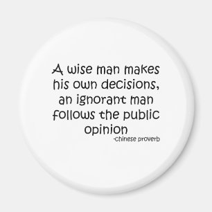 Allmän opinioncitationstecken magnet