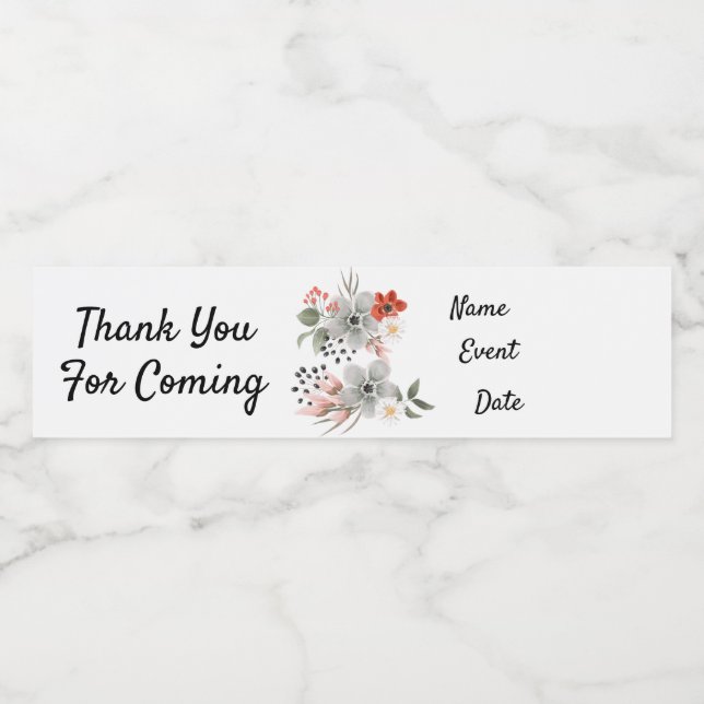 Allmän Personlig Vattenflaskor Etikett (Singel etikett)