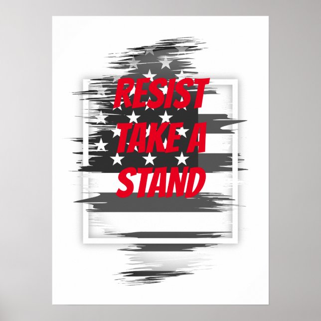 Allmän protest Poster i princip (Framsidan)