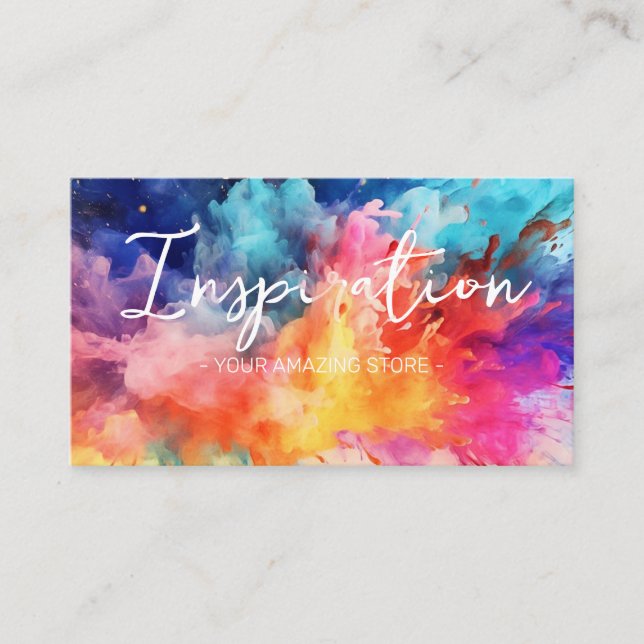 Allmän spash of färg Affärskort Visitkort (Framsida)