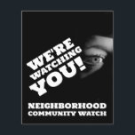 Allmän syn, grannskapsbevakning - varning flygblad<br><div class="desc">Public View,  Community Watch Warning Flyer från Affärskortet Store.</div>