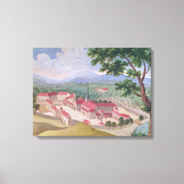 Allmän syn på abbey från öster canvastryck (Framsida)