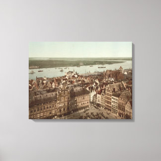 Allmän syn på Antwerpen I, Belgien Canvastryck