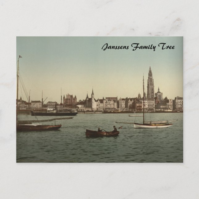 Allmän syn på Antwerpen II, Belgien Vykort (Framsida)