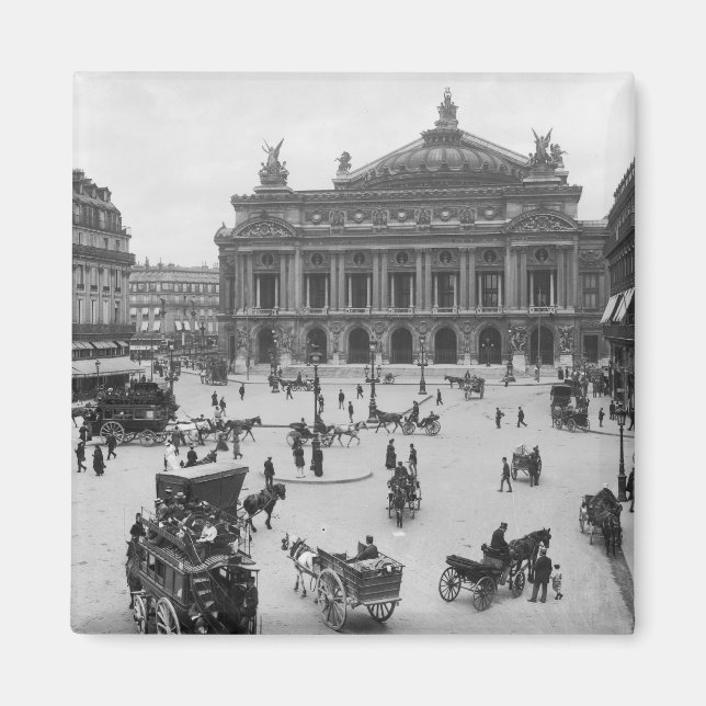 Allmän syn på Paris Opera House Magnet (Framsidan)
