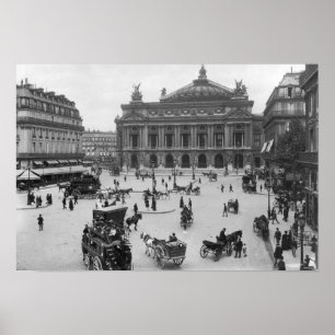 Allmän syn på Paris Opera House Poster