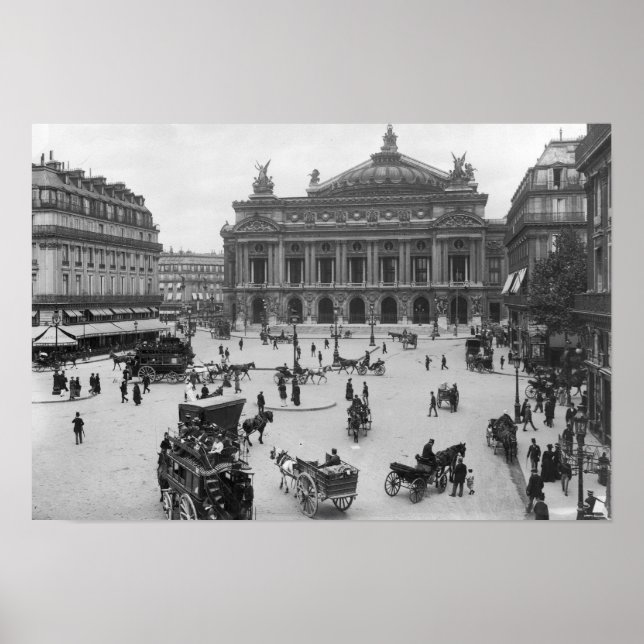 Allmän syn på Paris Opera House Poster (Framsidan)