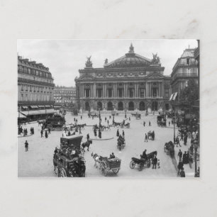 Allmän syn på Paris Opera House Vykort