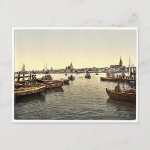 Allmän syn, Rostock, Mecklenburg-Schwern, Tyskland Vykort