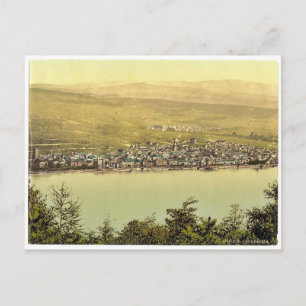 Allmän syn, Rudesheim, Rhen, Tyskland klass Vykort