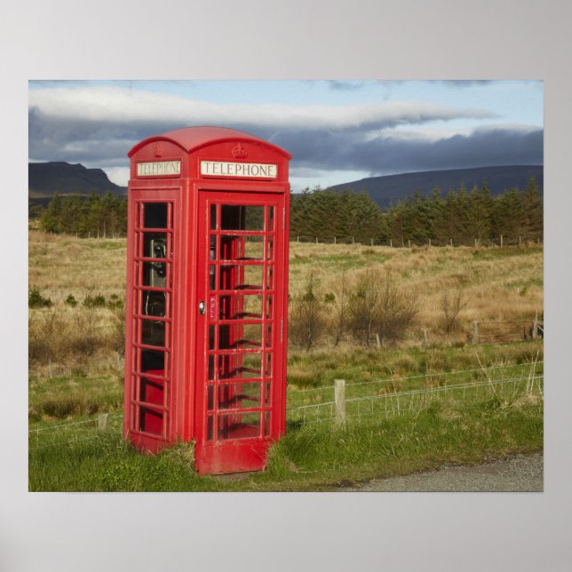 Allmän telefonhytt, Ellishadder, nära Staffin, Poster (Framsidan)