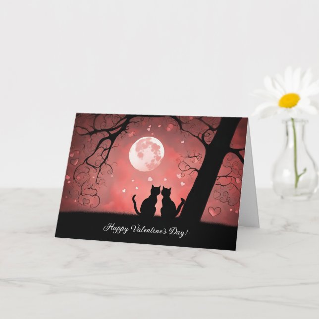 Allmän valentines day för alla med Cute Cats Kort (Liten växt)