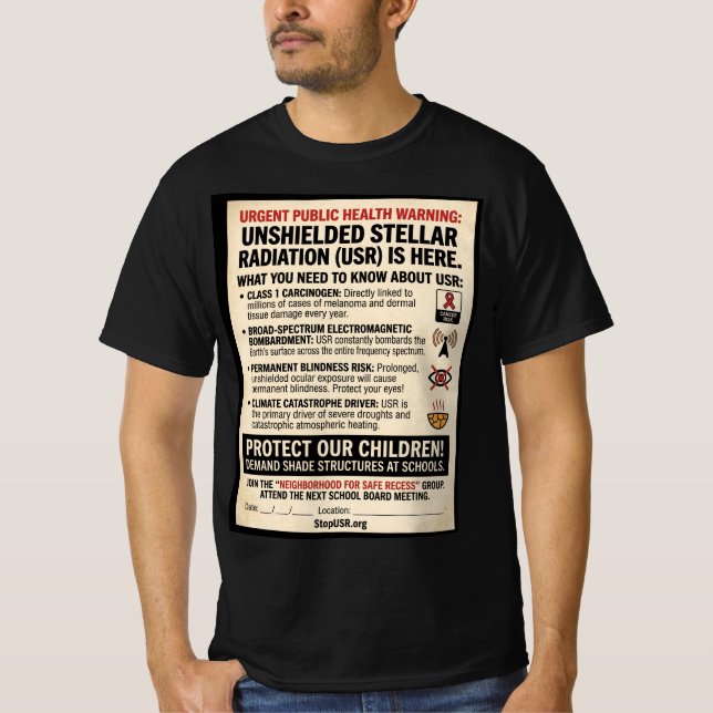 allmän varning för USR T Shirt (Framsida)