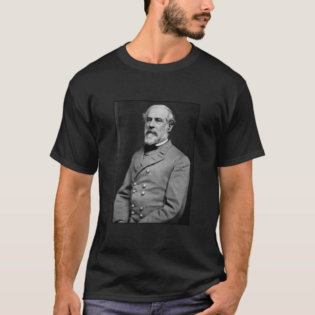 Allmänna lee och citationstecken - svart t-shirt (Framsida)