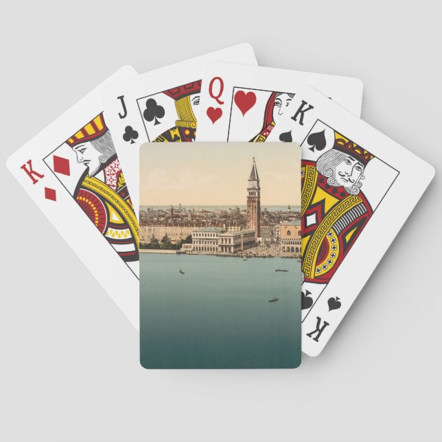 Allmänna Venedig beskådar, Venedig, italien Spel Kort (Baksidan)