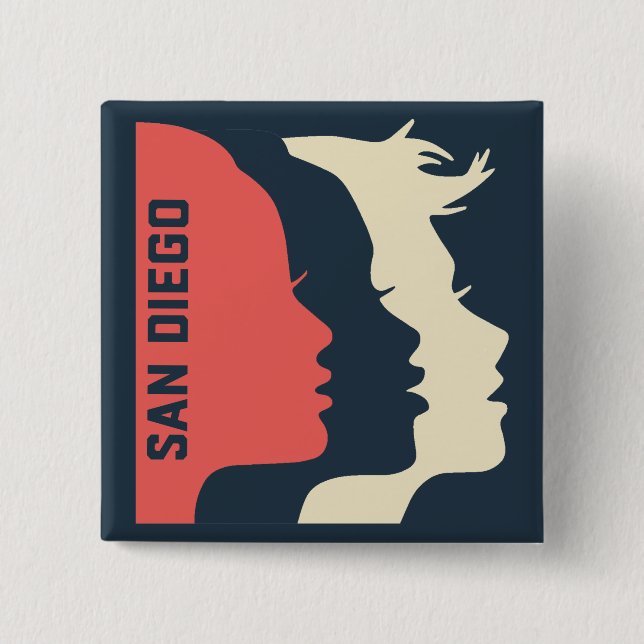 Allmänna WMSD kvadrerar stift Knapp (Framsida)